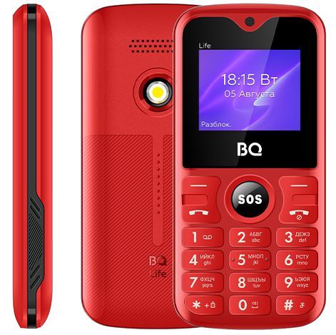 Мобильный телефон BQ 1853 LIFE Red+Black