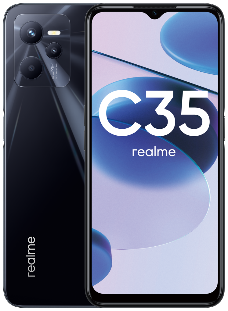 Смартфон Realme C35 4/64Gb Glowing Black