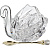 Икорница Lefard "Лебедь Muza Crystal" с ложкой 195-112 8,5 см